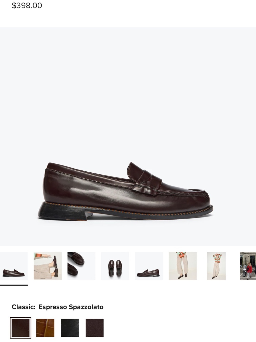 Espresso Leather Penny Loafers - woman’s Freda Salvador